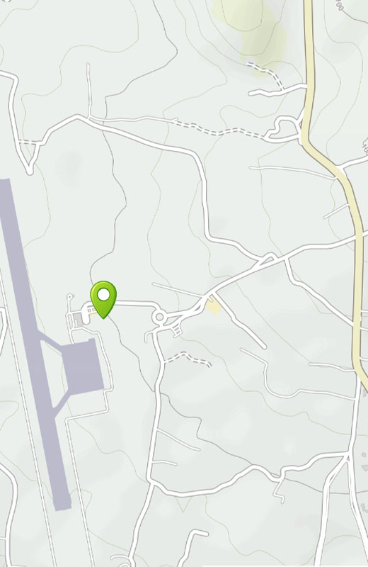 Motorland rent a car service at Paros airport map preview